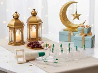 حجامة إسلامية طبية – توازن وصحة بجهاز عملي 6 قطع!