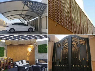 خدمات دهان أبواب حديد بألوان متعددة