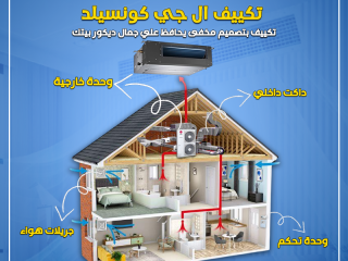 دلوقتي مع تكييف LG Concealed من ريفر كول، هتعيش راحة ما بعدها راحة.