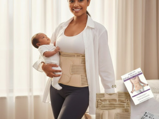 ✨ رشاقة وحيوية بعد الولادة… مع المشد الثلاثي