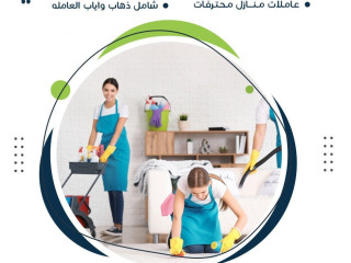 من بعد اليوم لاتشغلي حالك وتتعبي حالك بالتنظيف والتعزيل اتصلي فينا واحصلي ع عاملتك اليومية